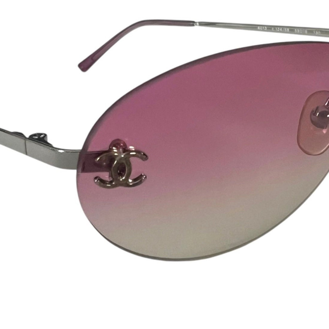 CHANEL RIMLESS PINK SUNGLASSES