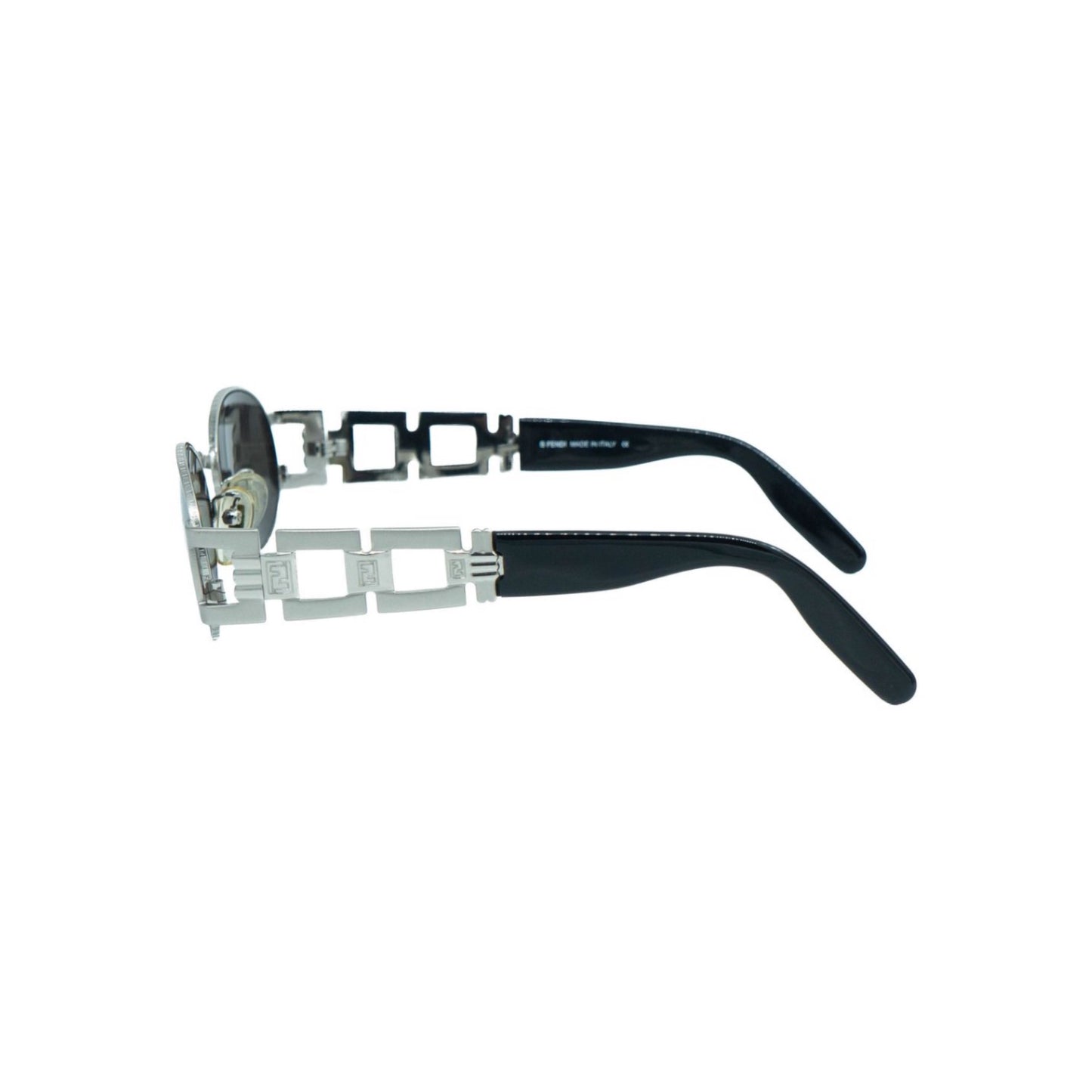 FENDI LOGO METAL ROUND SUNGLASSES