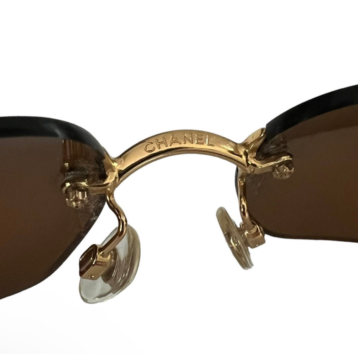 CHANEL RHINESTONE CC LOGO SUNGLASSES