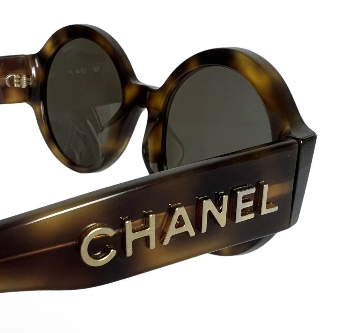 CHANEL TORTOISE ROUND SUNGLASSES