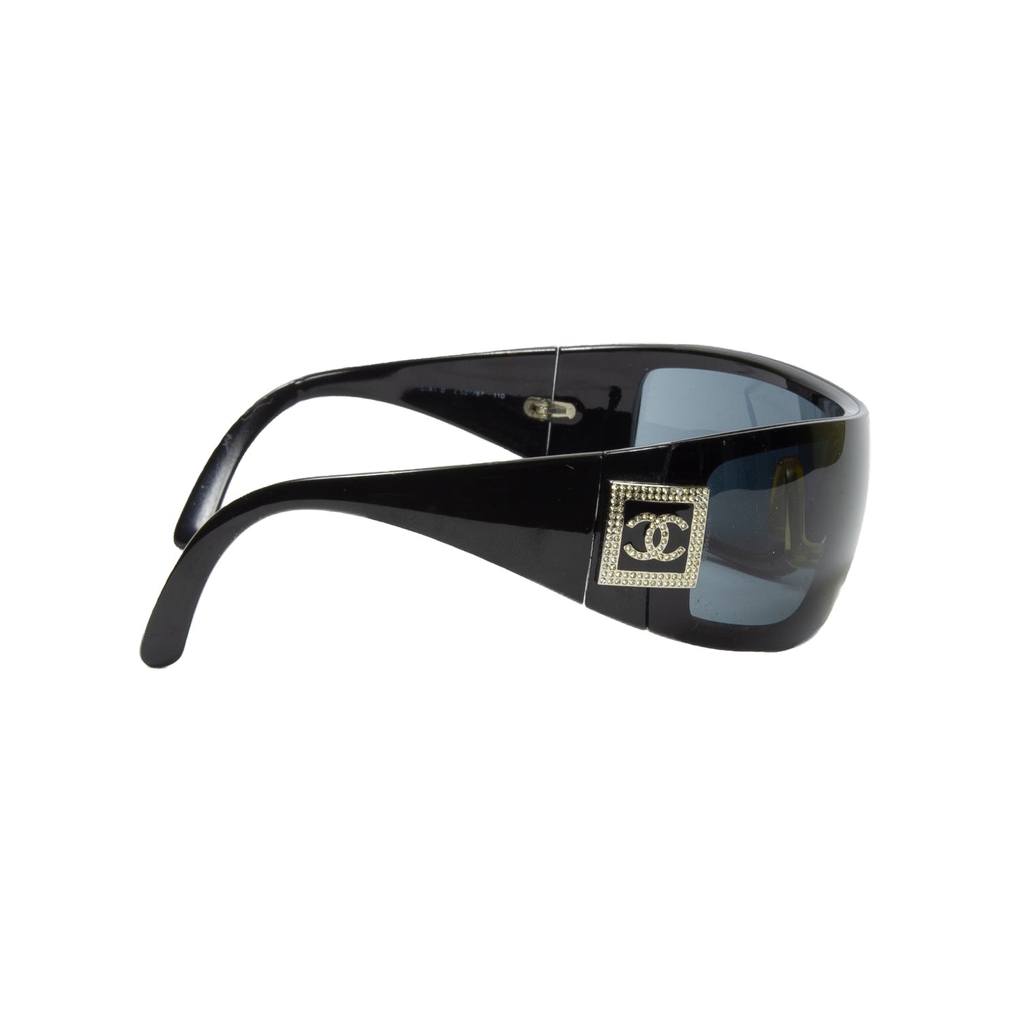 CHANEL OVERSIZED RHINESTONE SUNGLASSES