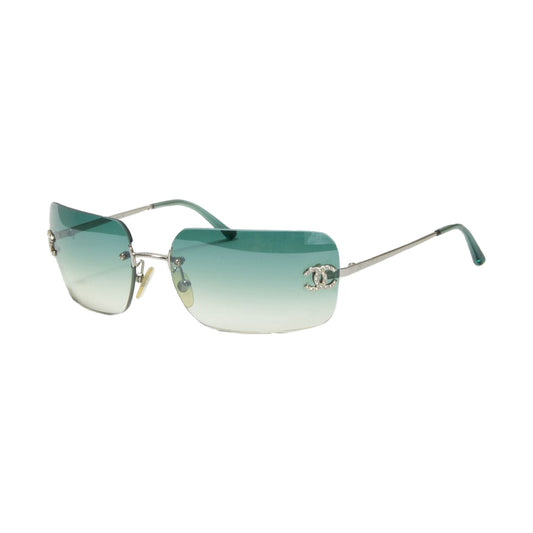 CHANEL RHINESTONE CC SUNGLASSES