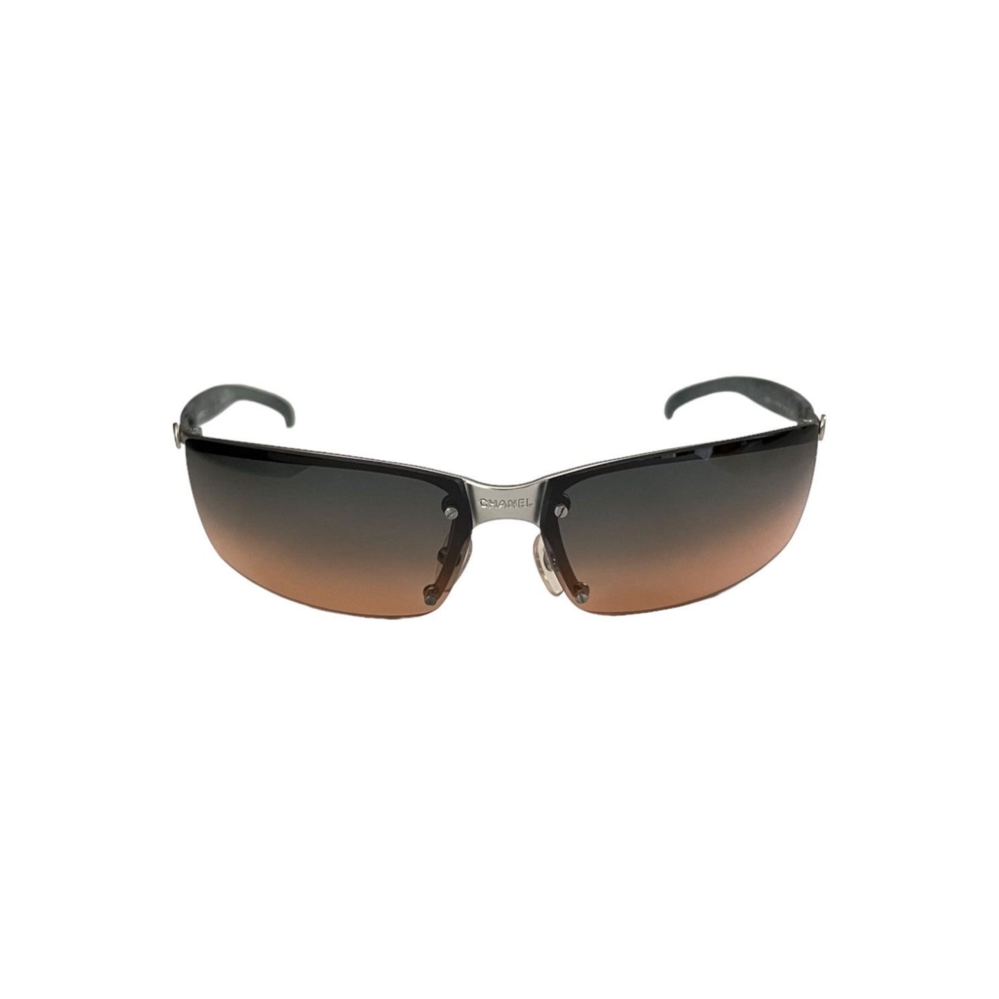 CHANEL CC LOGO SHIELD SUNGLASSES