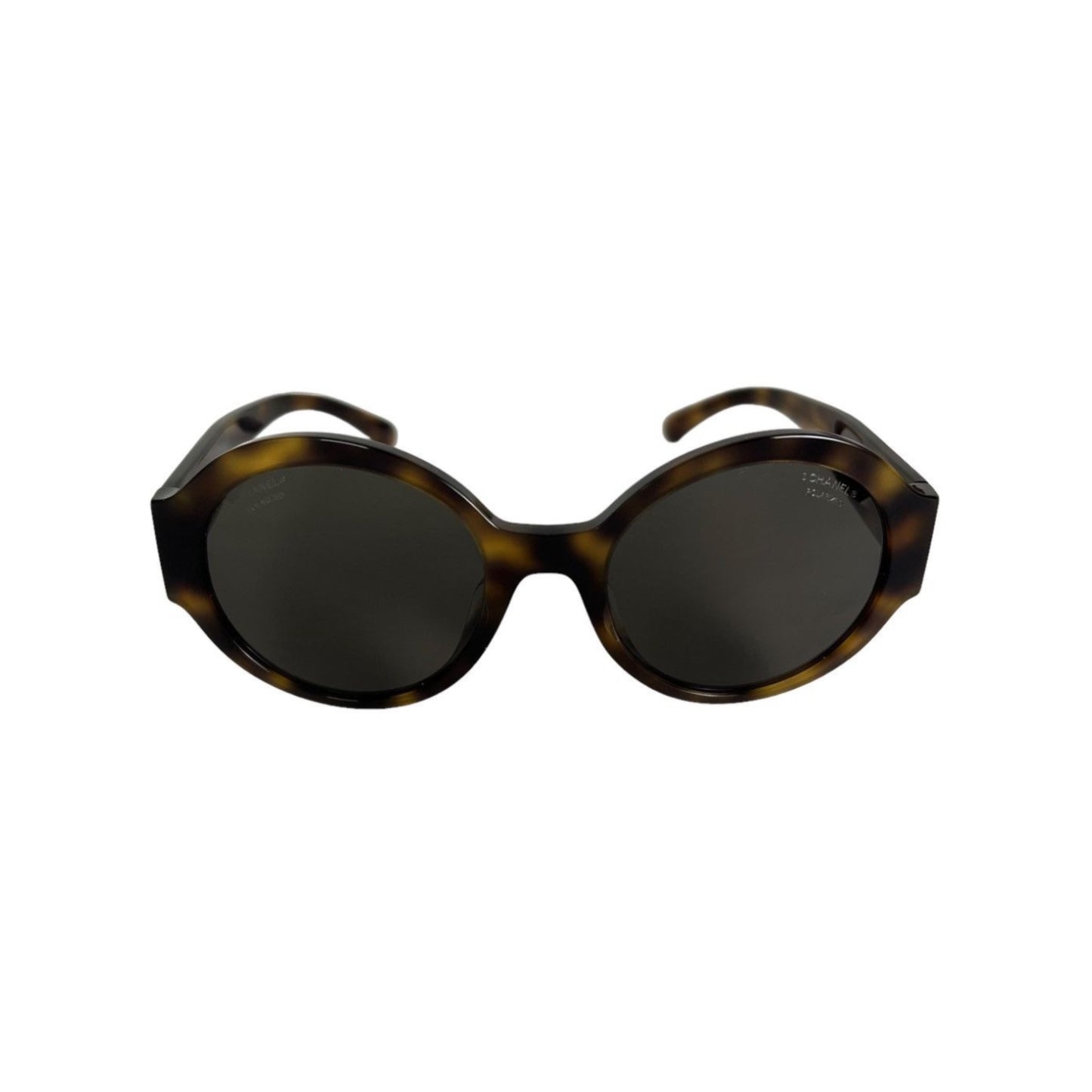 CHANEL TORTOISE ROUND SUNGLASSES