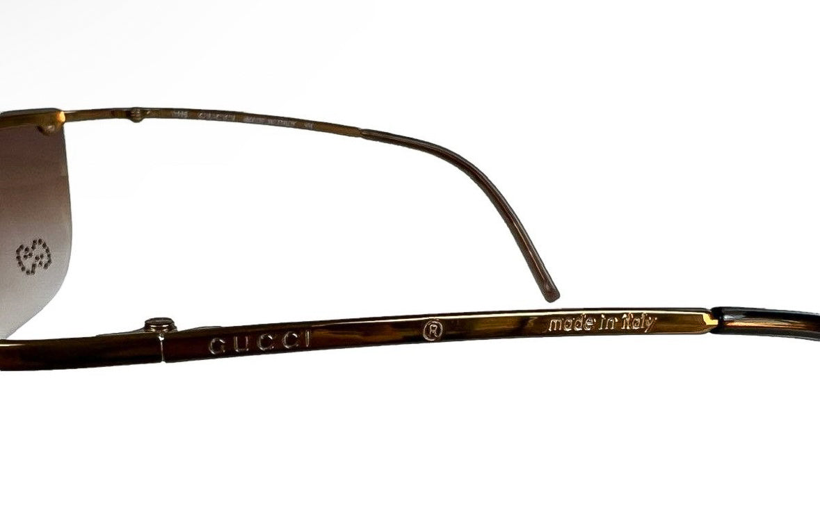 GUCCI STRASS RHINESTONE LOGO SUNGLASSES