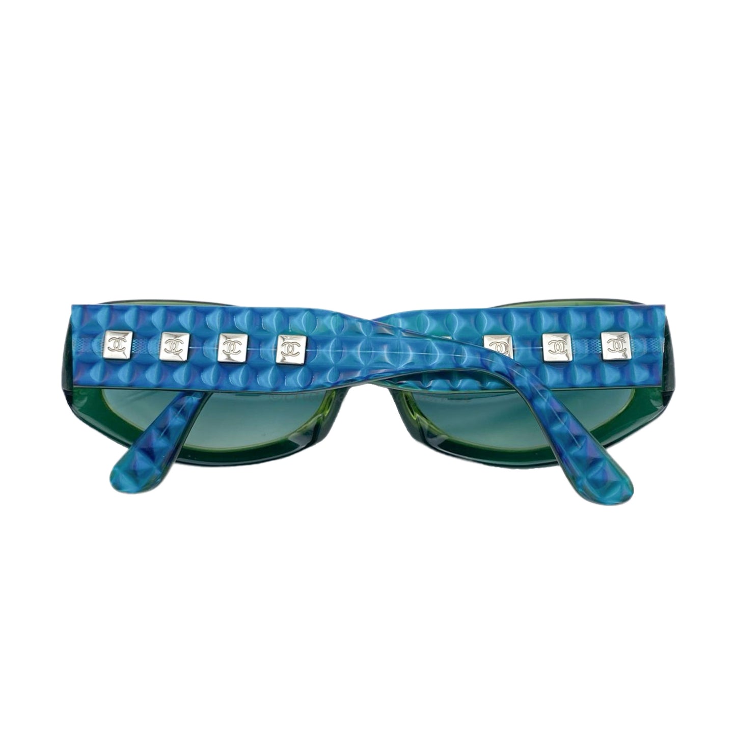 CHANEL QUILTED IRIDESCENT SUNGLASSES